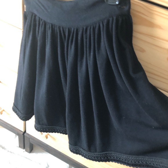 Vintage wool a-line black skirt - Picture 2 of 6